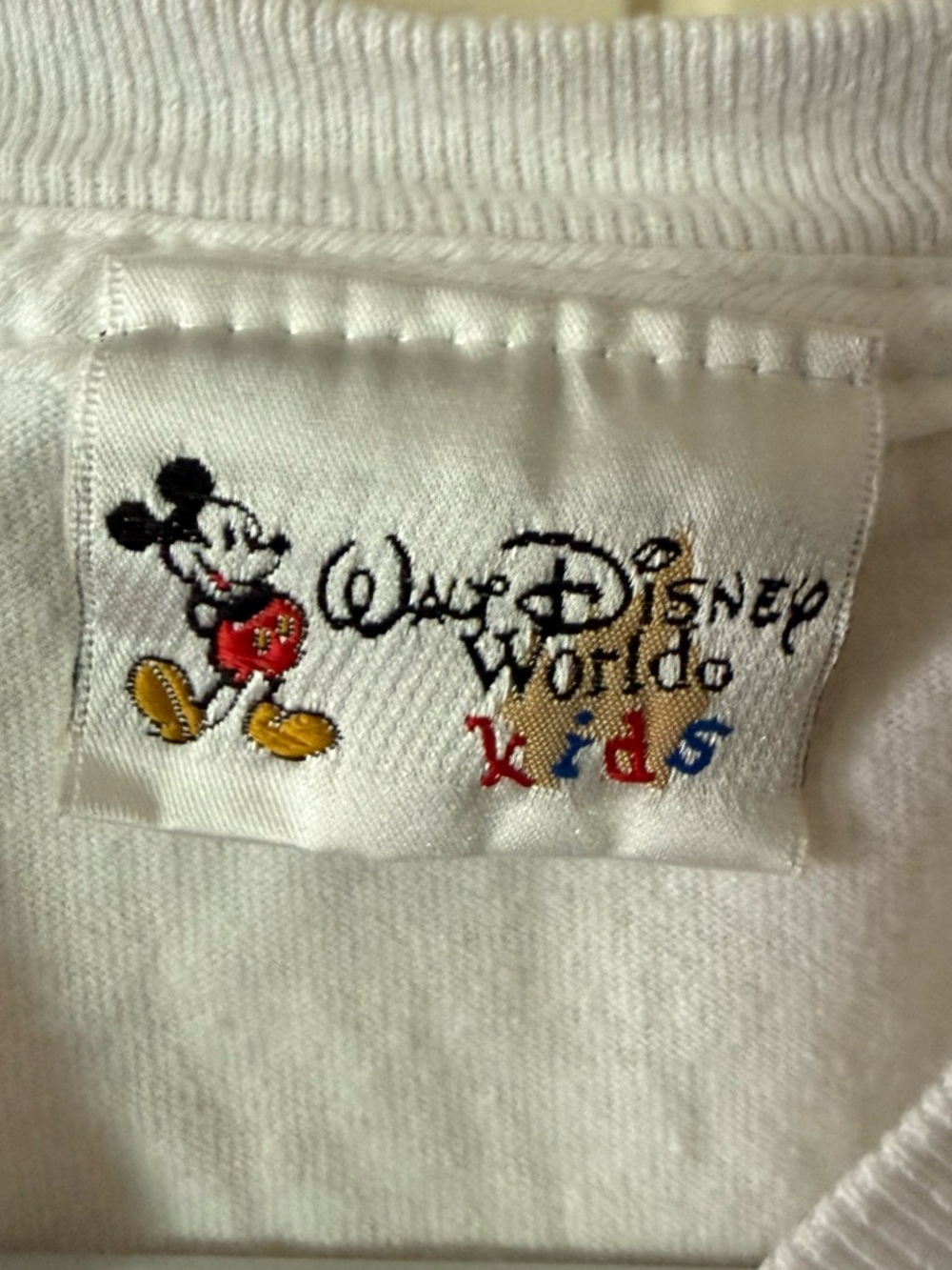 Vintage Disney Tower of Terror kids tee with Red, Yellow & Black Mickey Tag - Picture 3 of 7